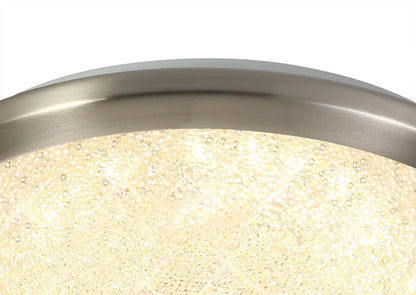 Brynn Satin Nickel/Crystalline Ceiling Light Home Store Living