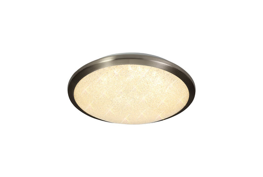 Brynn Satin Nickel/Crystalline Ceiling Light Home Store Living