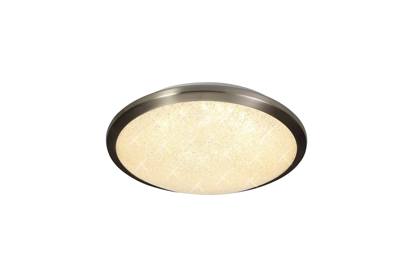 Brynn Satin Nickel/Crystalline Ceiling Light Home Store Living