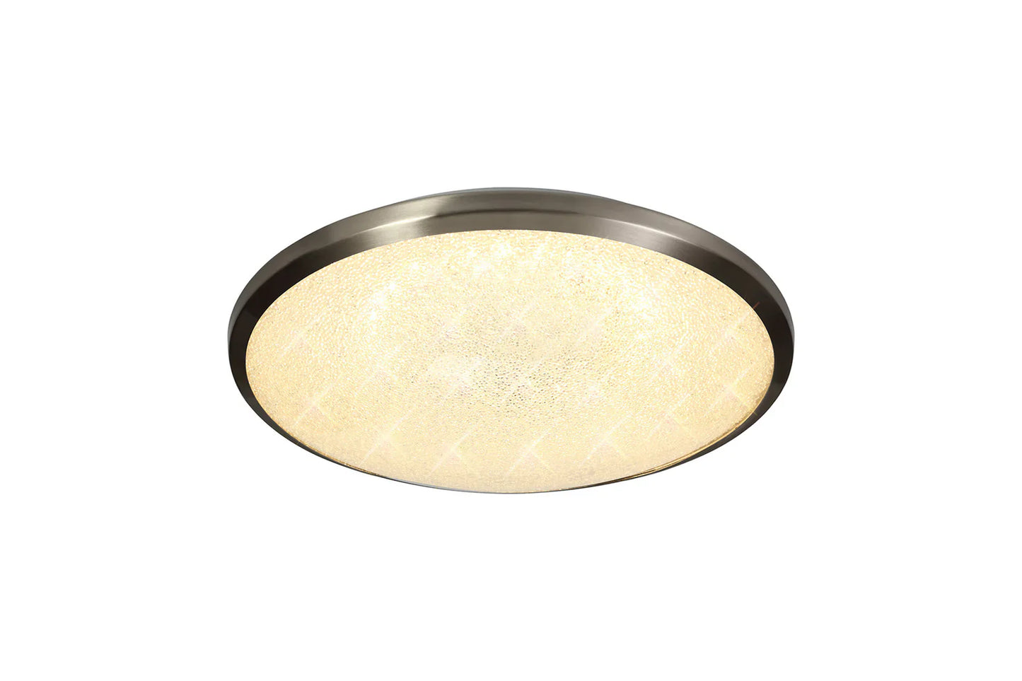 Brynn Satin Nickel/Crystalline Ceiling Light Home Store Living