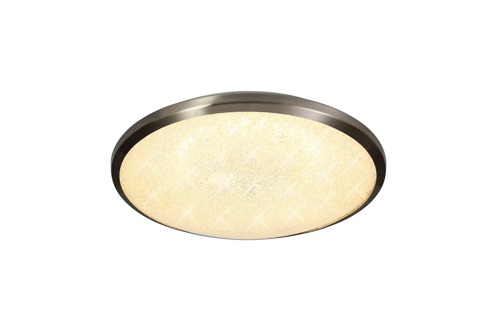 Brynn Satin Nickel/Crystalline Ceiling Light Home Store Living