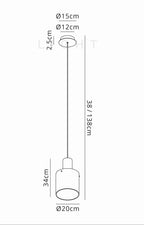 Bonni 1 Light Adjustable Single Pendant Home Store Living