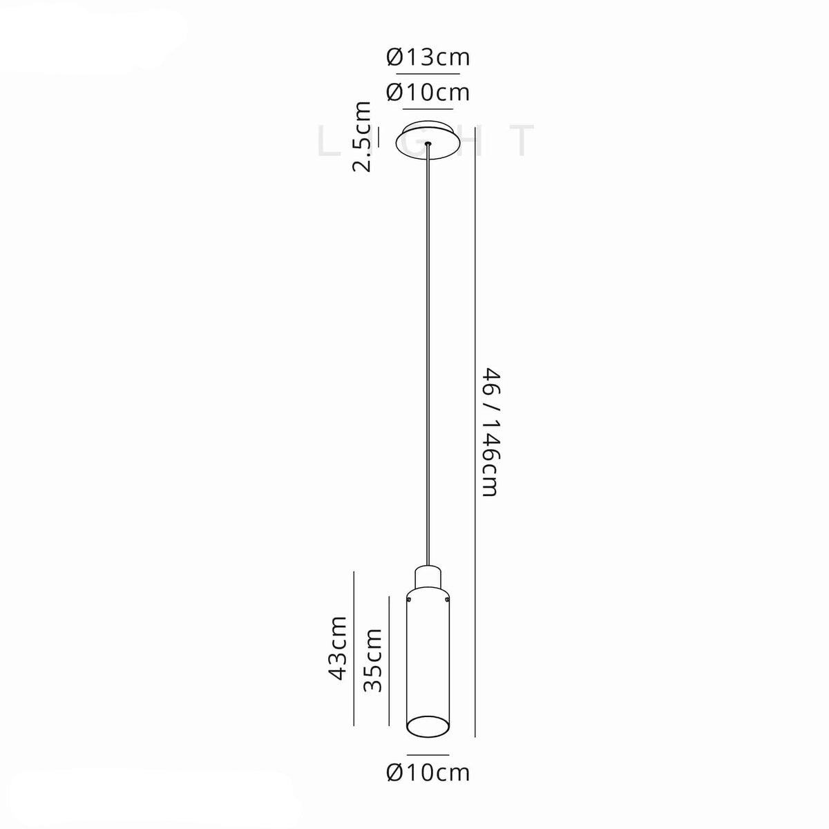 Bonni Slim 1 Light Single Adjustable Pendant Home Store Living