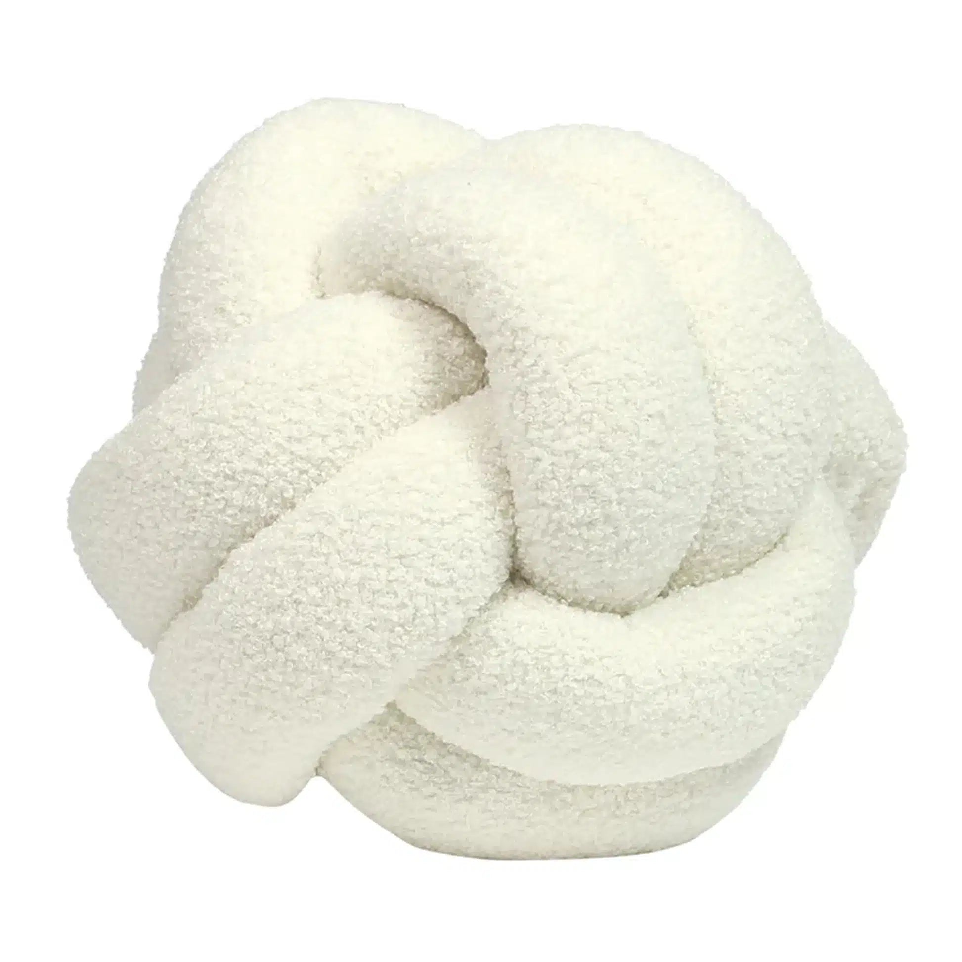 Bella Boucle Cream Knot Cushion Home Store Living