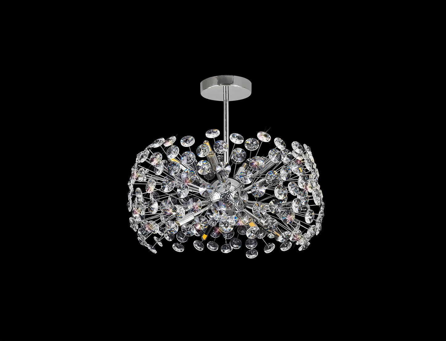 Brantley Semi Flush Pendant 8 Light G9 Polished Chrome/Crystal