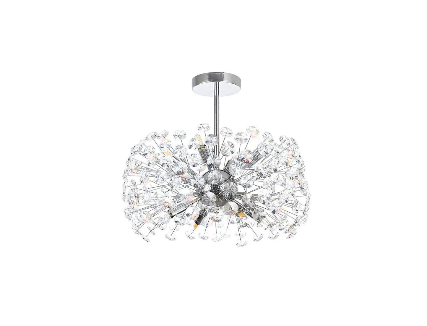 Brantley Semi Flush Pendant 8 Light G9 Polished Chrome/Crystal