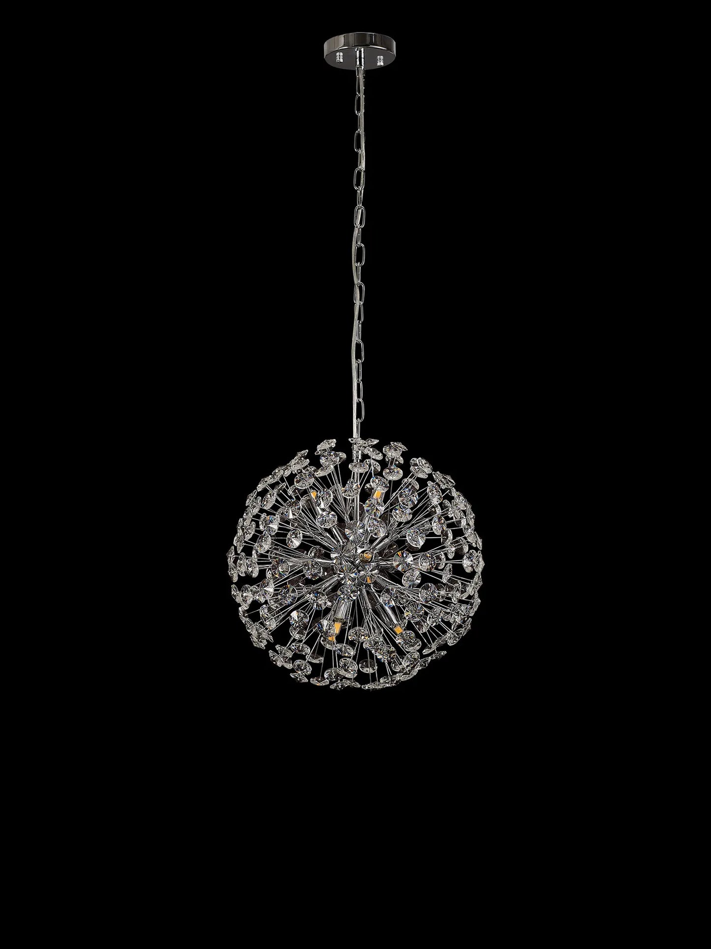 Brantley Pendant 40cm Sphere 9 Light G9 Polished Chrome / Crystal