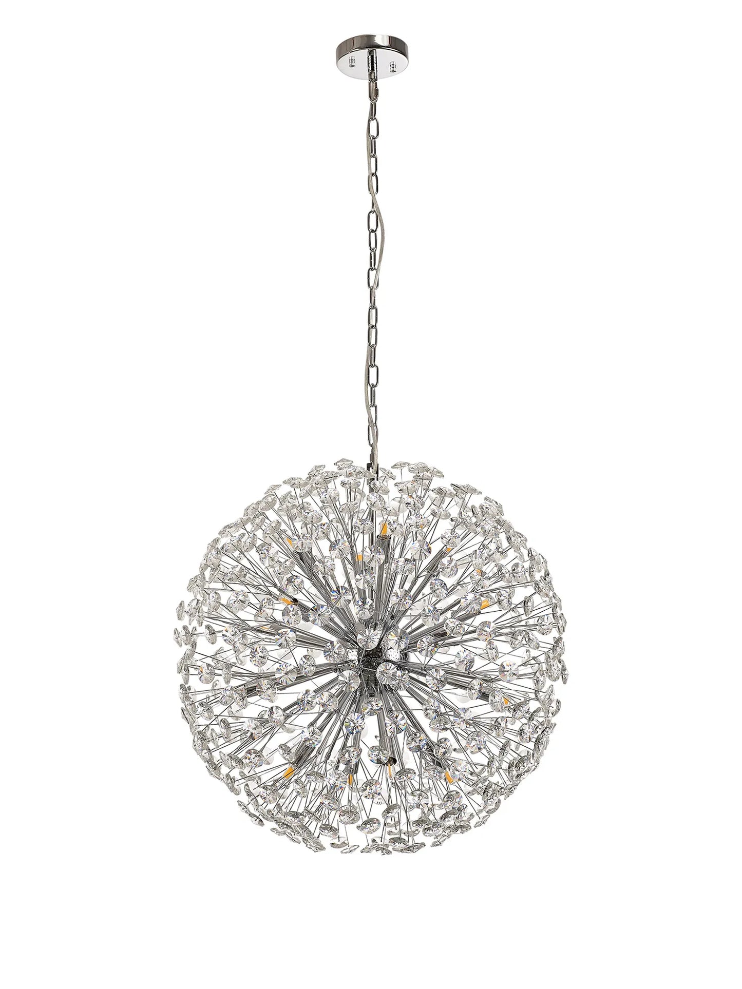 Brantley Pendant 60cm Sphere 16 Light G9 Polished Chrome / Crystal