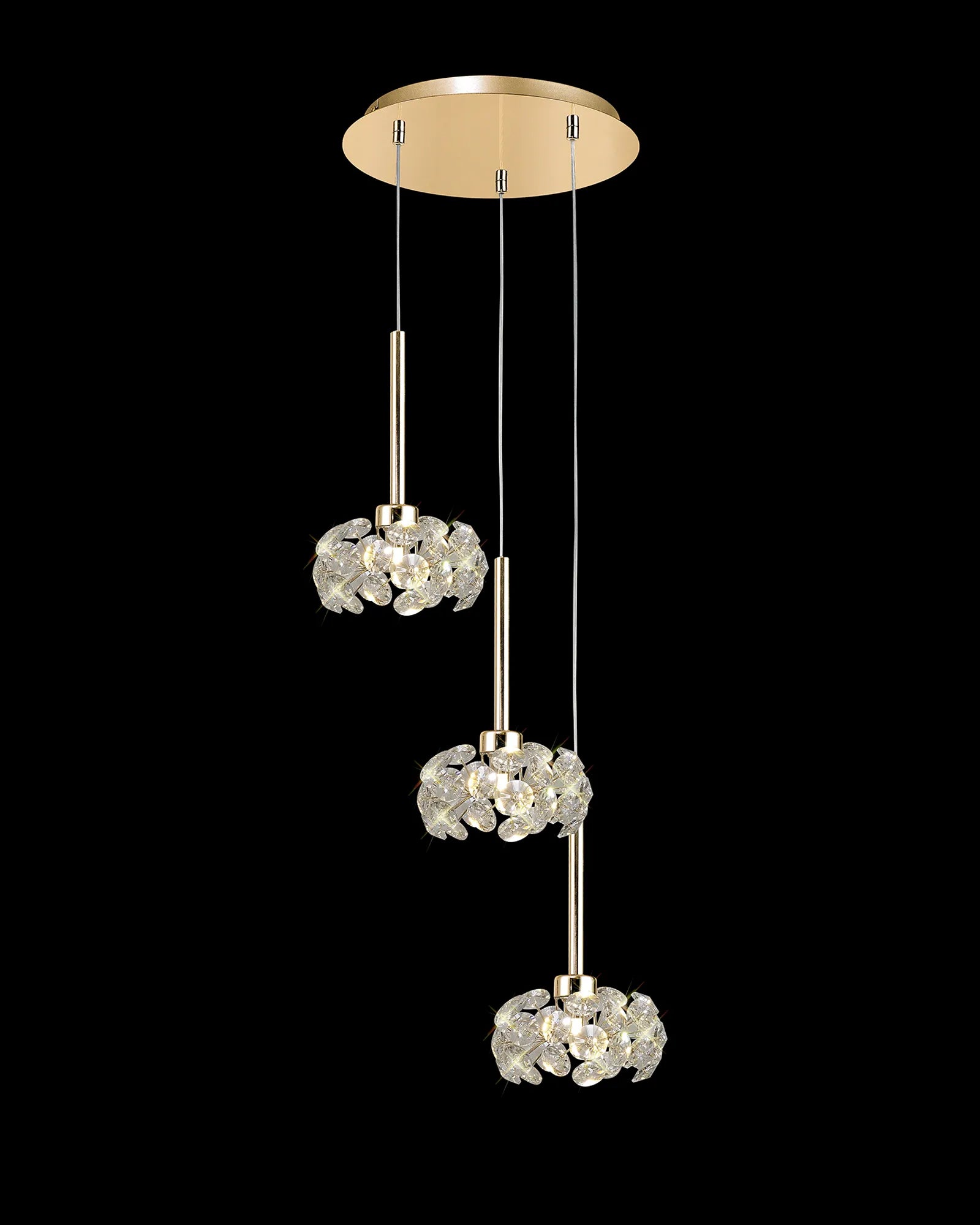 Brantley Crystal Round Pendant Ceiling Light Home Store Living