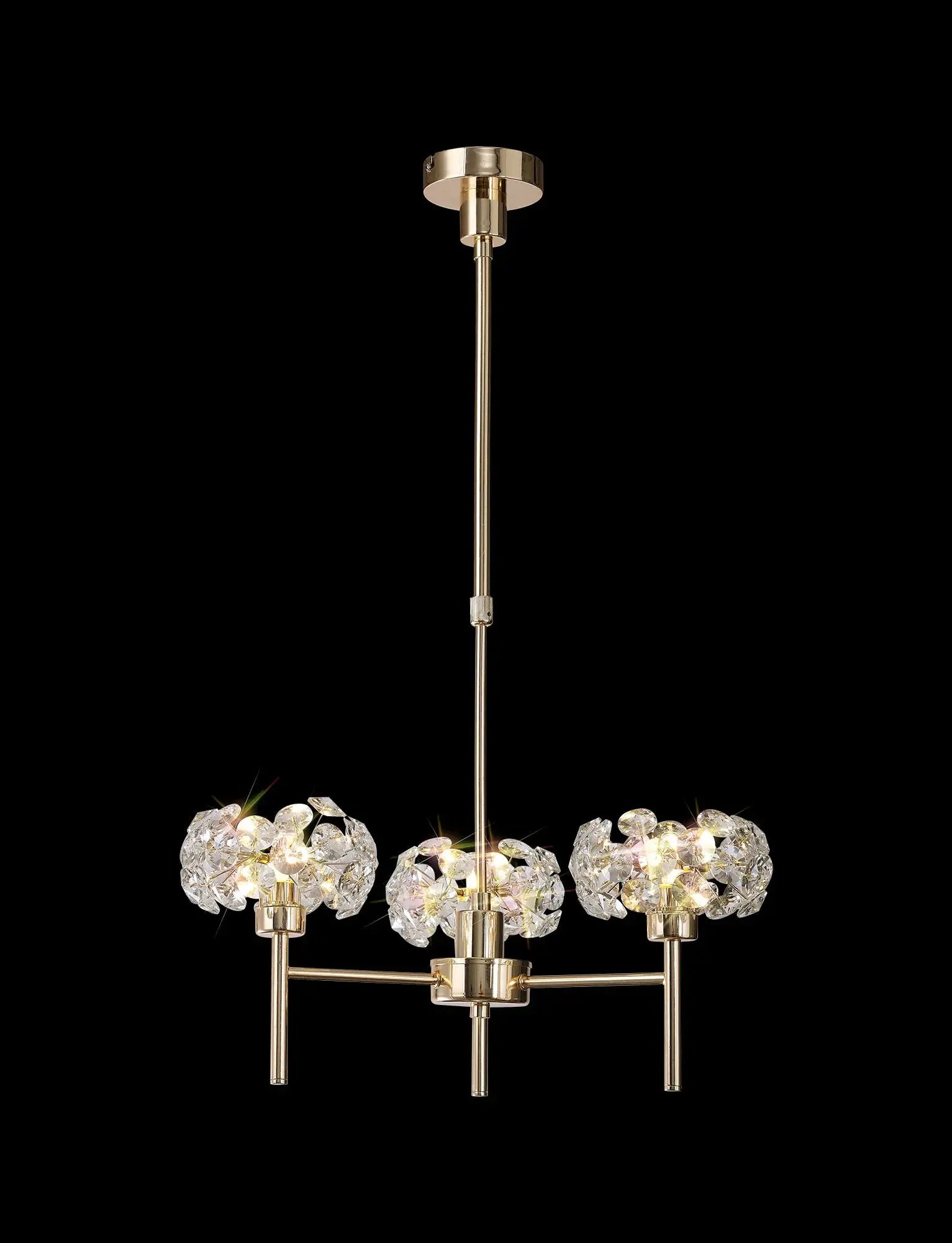 Brantley Telescopic Crystal Ceiling Light Home Store Living