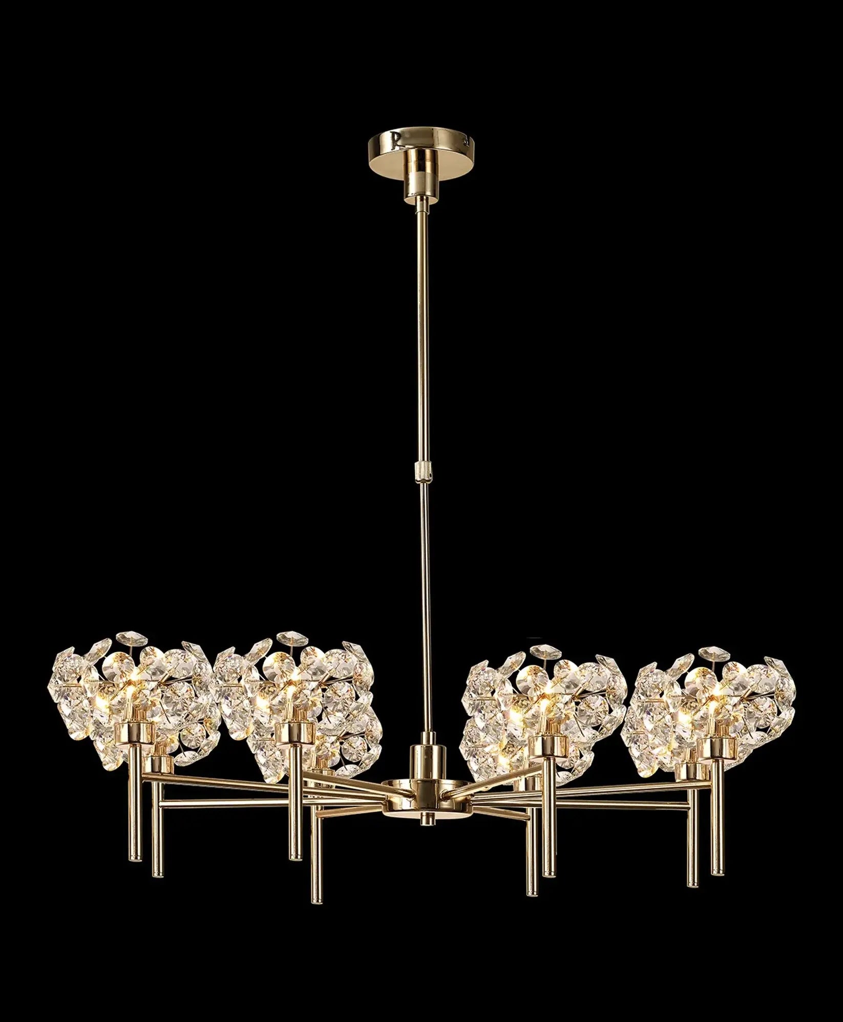 Brantley Telescopic Crystal Ceiling Light Home Store Living