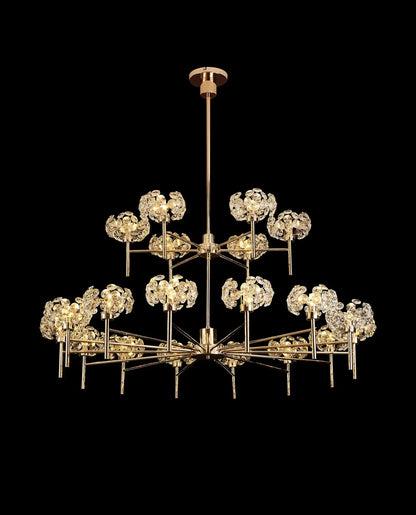 Brantley 2-Tier Crystal Ceiling Light Home Store Living