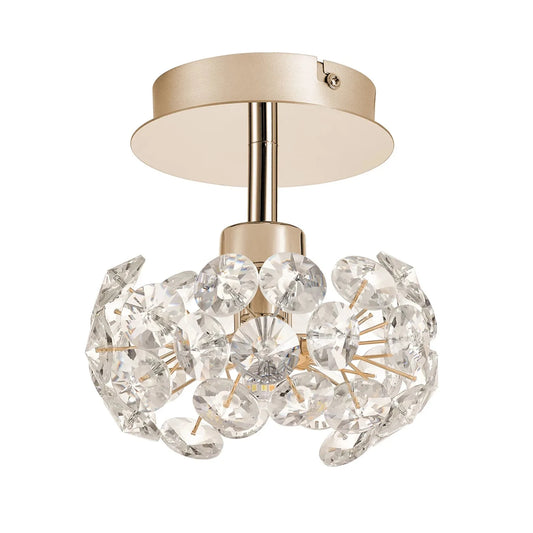 Brantley 1 Light Crystal Surface Light Home Store Living