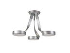 Chloe 3 Light Semi Flush, 3 x 12W LED, 3000K, 2880lm, Silver/Polished Chrome, 3yrs Warranty Home Store Living