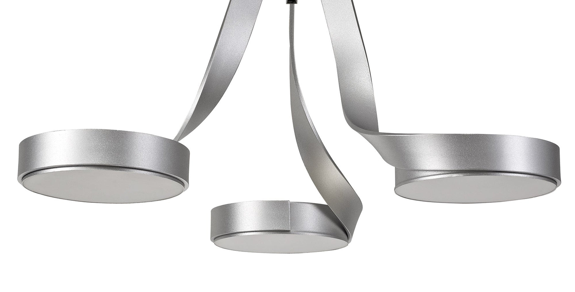 Chloe 3 Light Semi Flush, 3 x 12W LED, 3000K, 2880lm, Silver/Polished Chrome, 3yrs Warranty Home Store Living