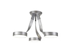 Chloe 3 Light Semi Flush, 3 x 12W LED, 3000K, 2880lm, Silver/Polished Chrome, 3yrs Warranty Home Store Living
