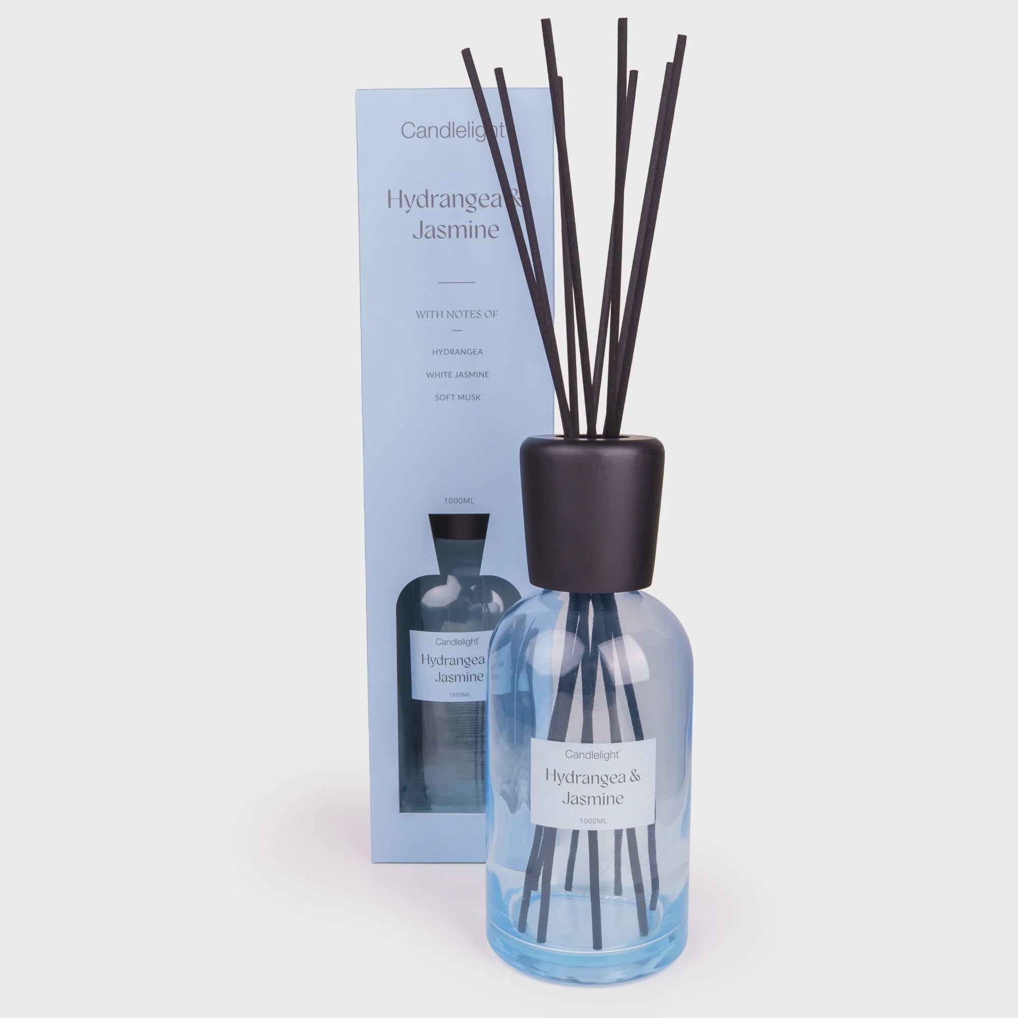 1000ml Reed Diffuser - Hydrangea & Jasmine candlelight