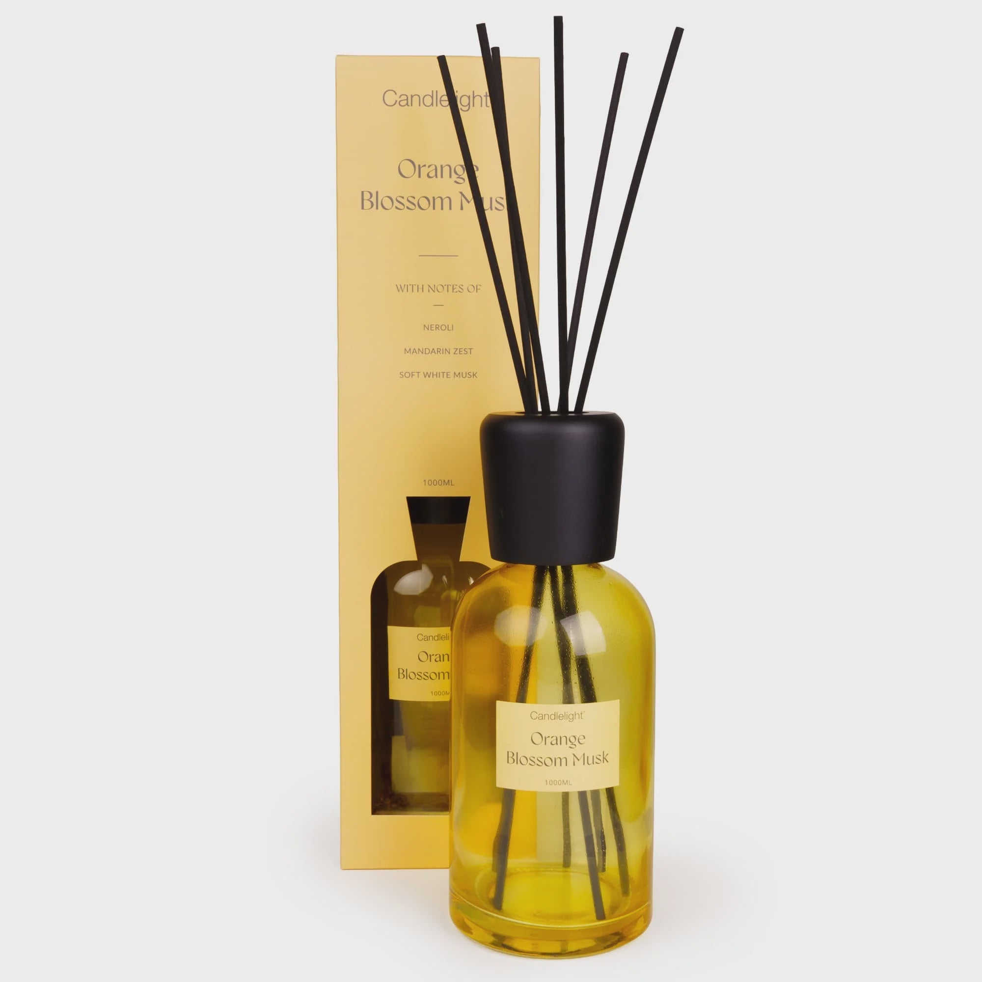 1000ml Reed Diffuser - Orange Blossom Musk candlelight