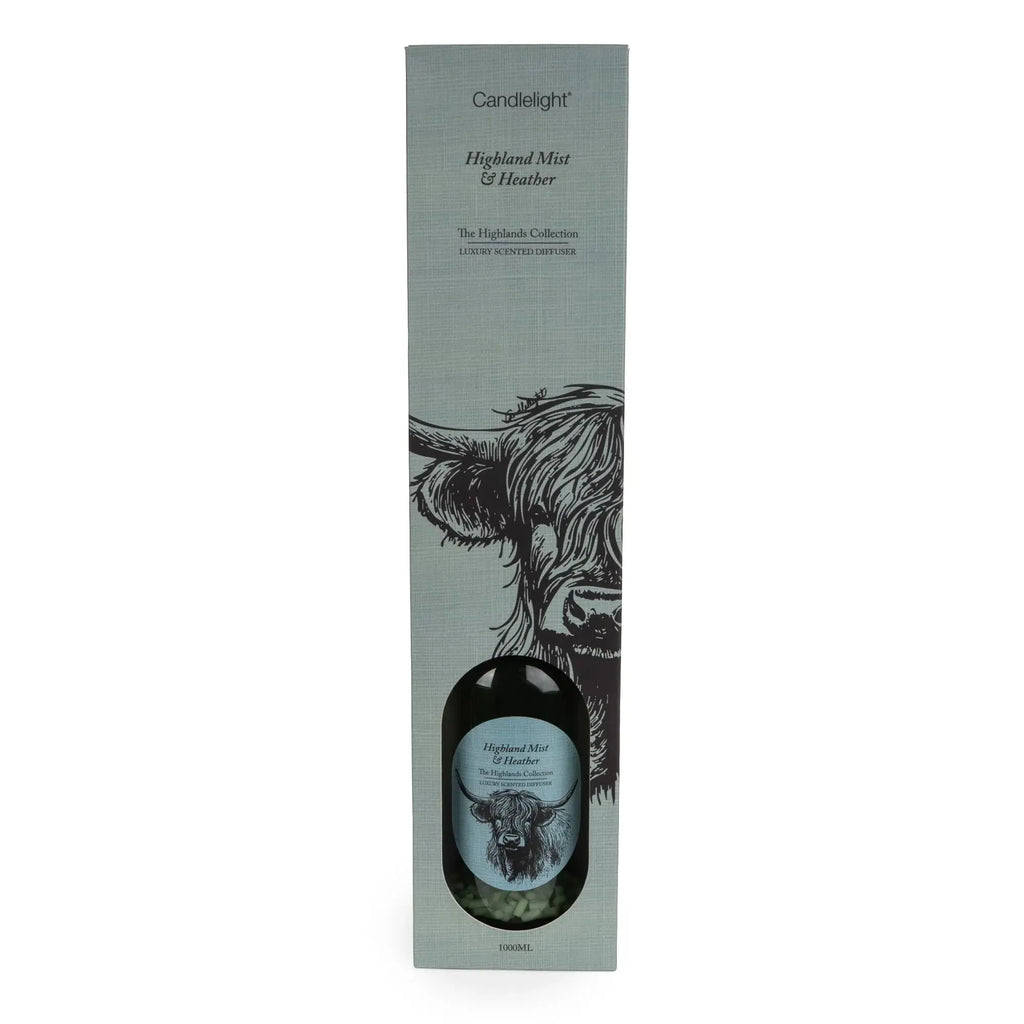 1000ml Reed Diffuser - Highland Mist candlelight