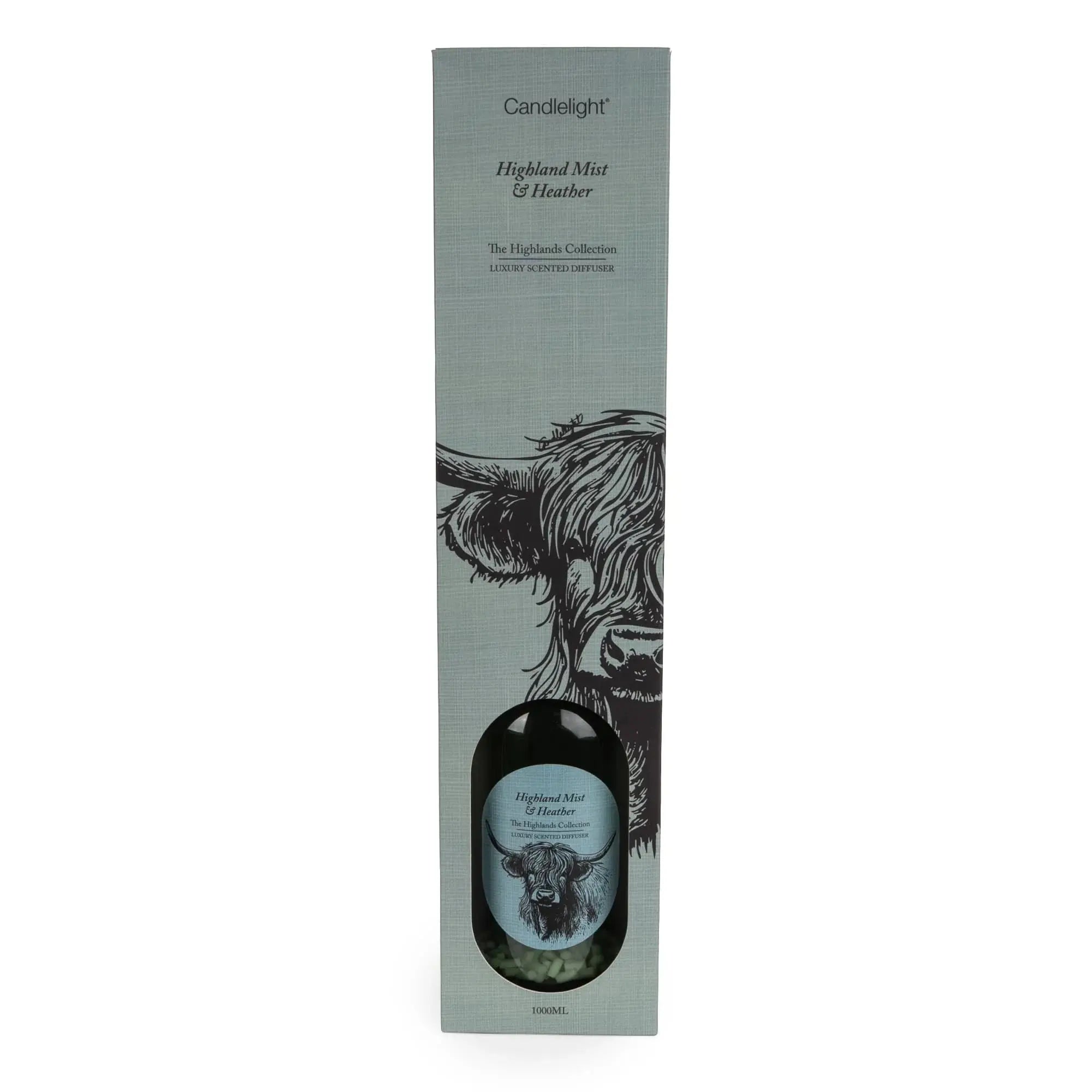 1000ml Reed Diffuser - Highland Mist candlelight