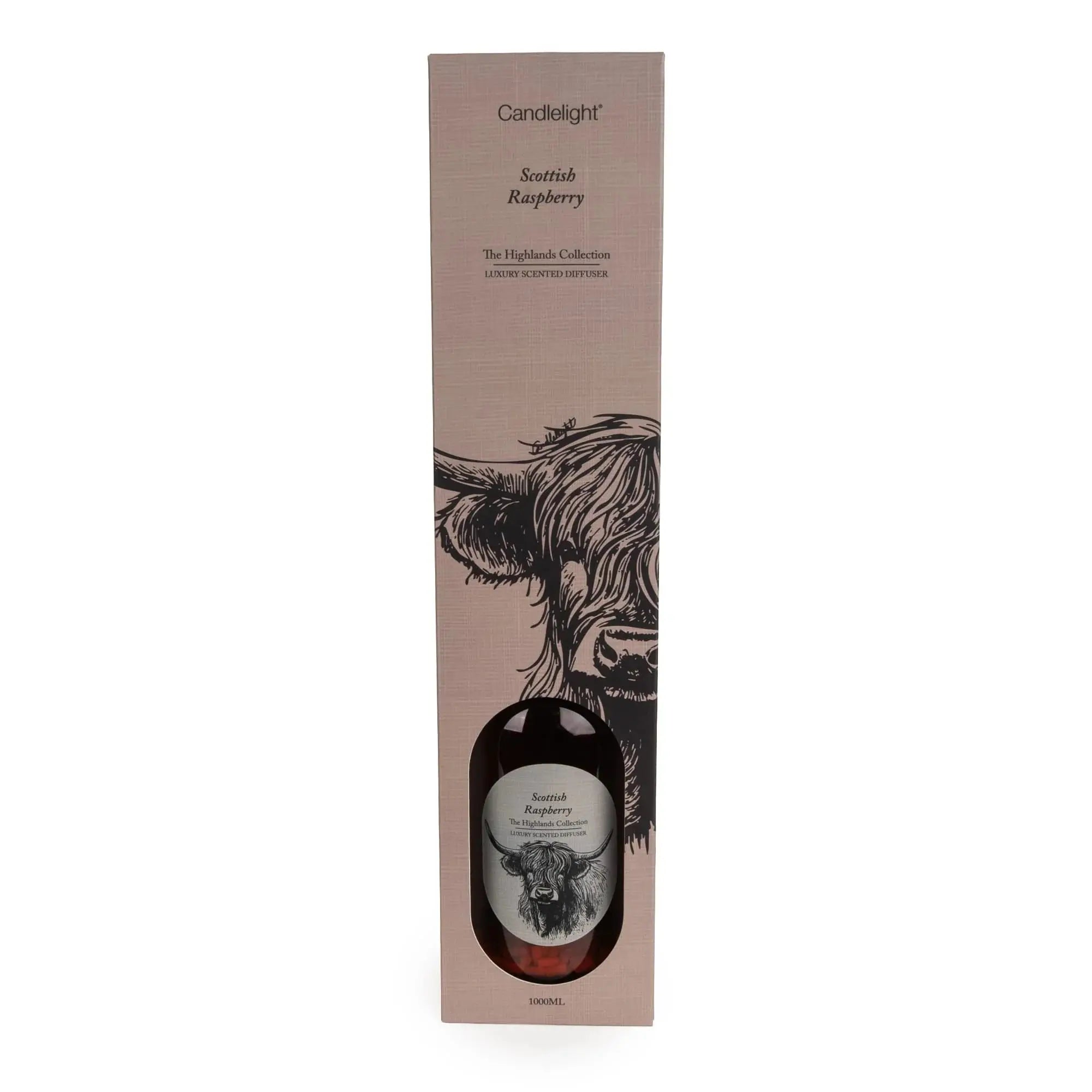1000ml Reed Diffuser - Scottish Raspberry candlelight