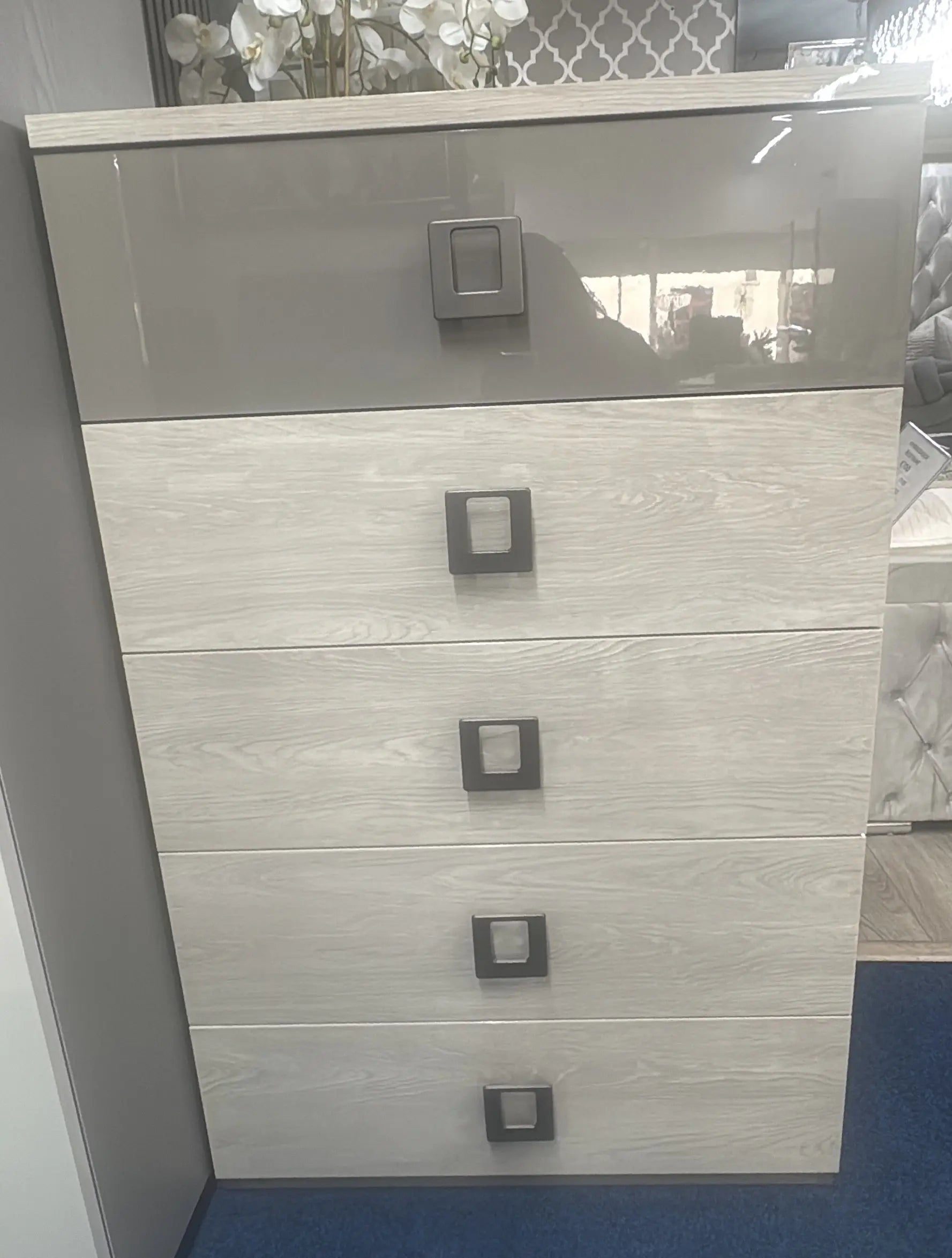 Zoe Tallboy Chest of Drawers ZOE007 san martino