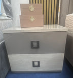 Zoe Two Drawer Bedside table ZOE004 san martino