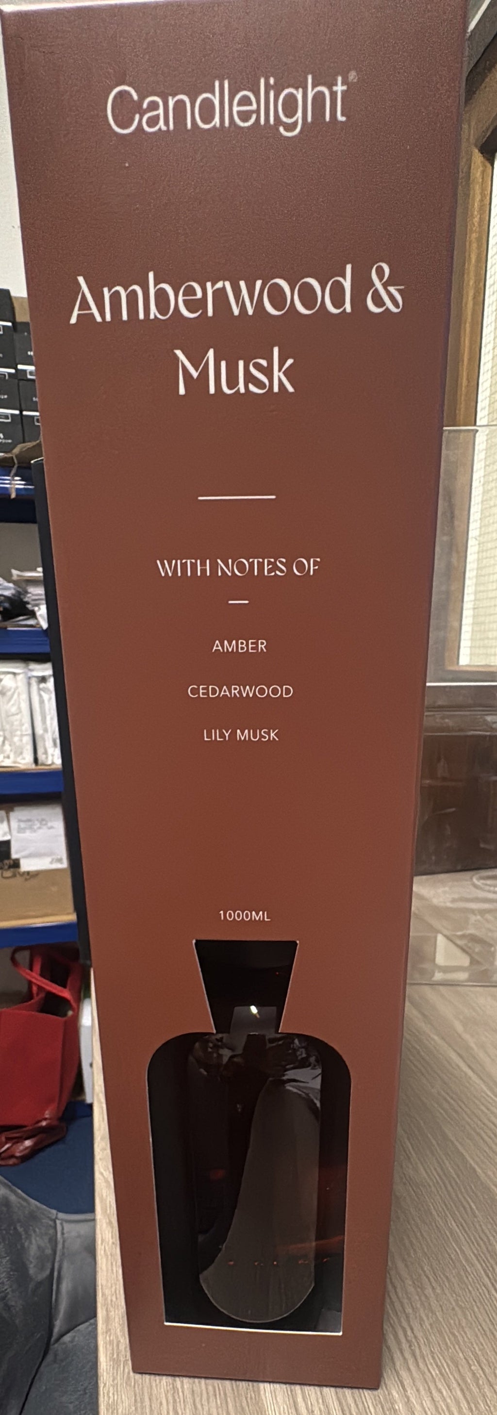 1000ML REED DIFFUSER AMBERWOOD & MUSK candlelight