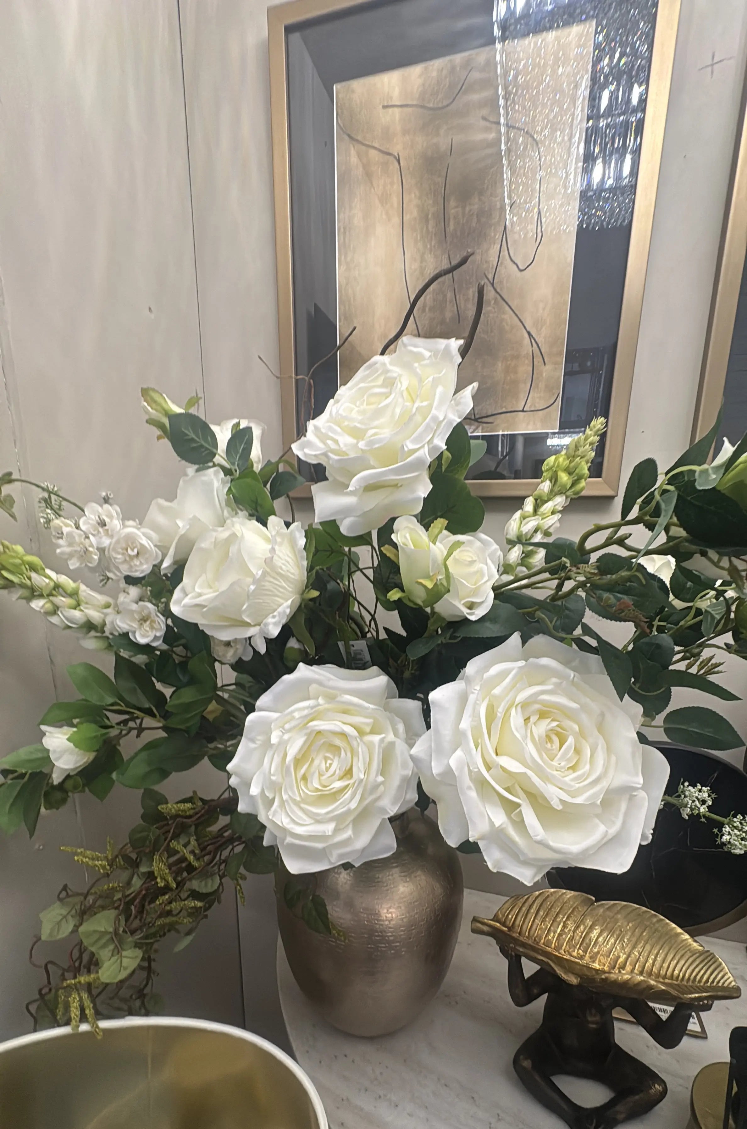 The Ella Gold Flower.  bespoke handmade ROSS