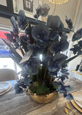 The Audrey Gold Blue Orchid.  bespoke handmade ROSS