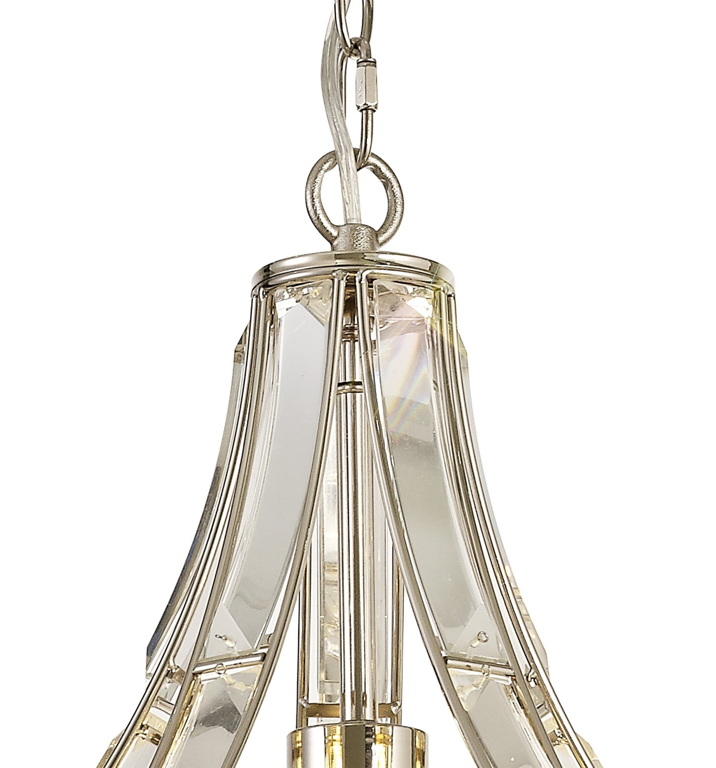 Claire Polished Nickel Hanging Pendant Light Home Store Living