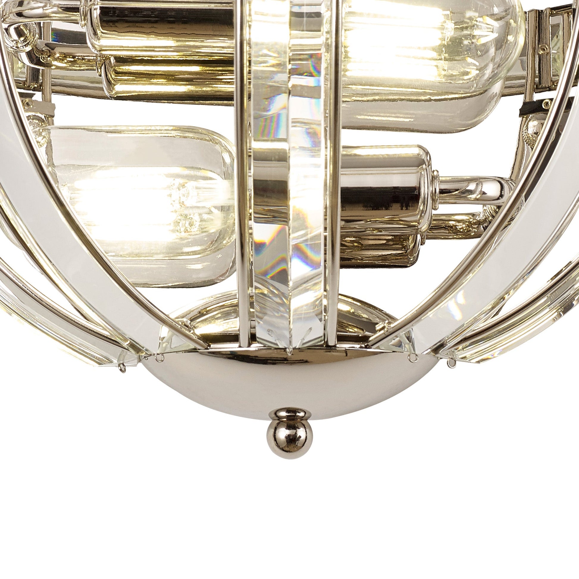 Claire Polished Nickel Wall Light Home Store Living