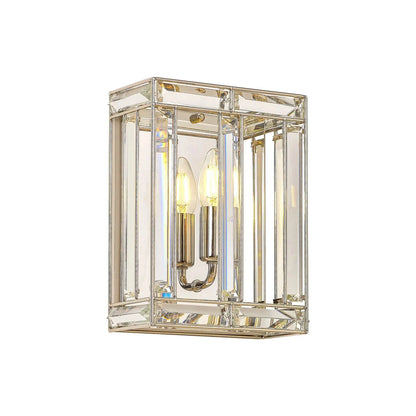 Claire Polished Nickel Wall Light Home Store Living