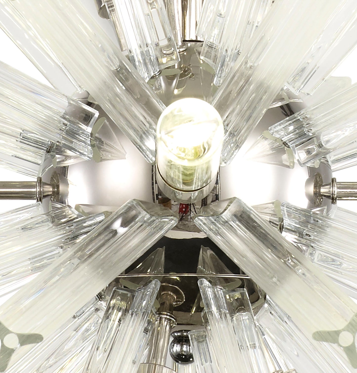 Chase 10 Light E14, Round Pendant Polished Nickel / Clear Glass