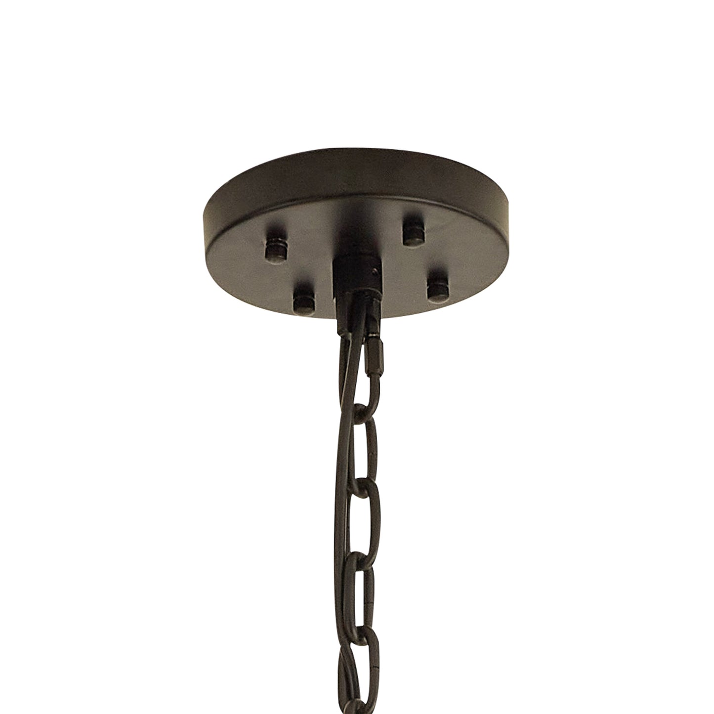 Chase 32 Light E27, Oval Pendant Matt Black / Champagne Glass, Item Weight: 25kg