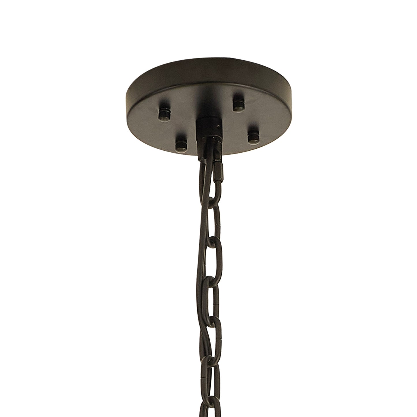 Chase 32 Light E27, Vertical Oval Pendant Matt Black / Smoke Glass, Item Weight: 22kg