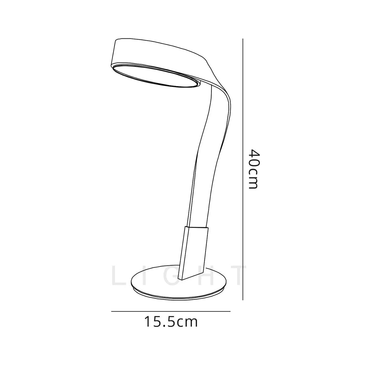 Chloe Table Lamp, 1 x 10W LED, 3000K, 800lm, Silver/Polished Chrome, 3yrs Warranty Home Store Living