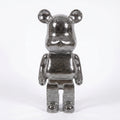 Large 80cm Richmonds Art Deco Black & Chrome Mosaic Standing Bear Ivan