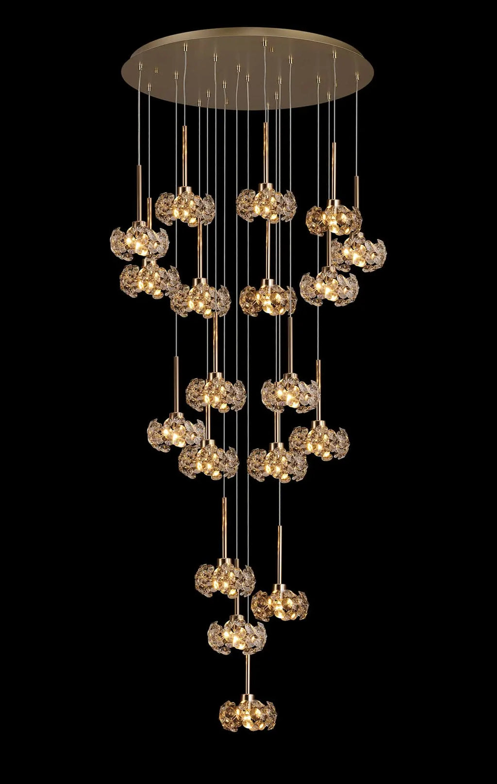Brantley Crystal Round Pendant Ceiling Light Home Store Living