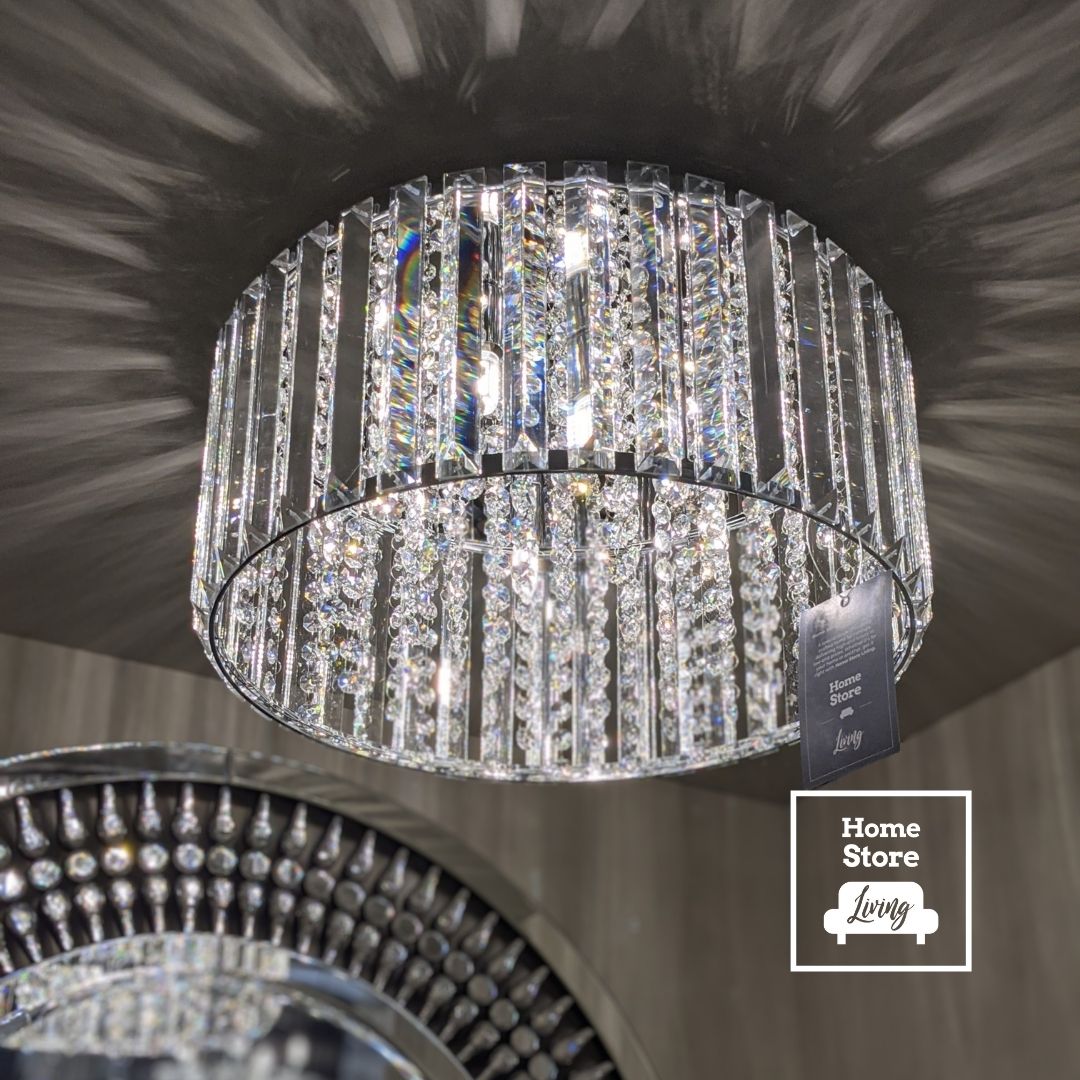 Daria 5 Bulb Crystal Flush Light