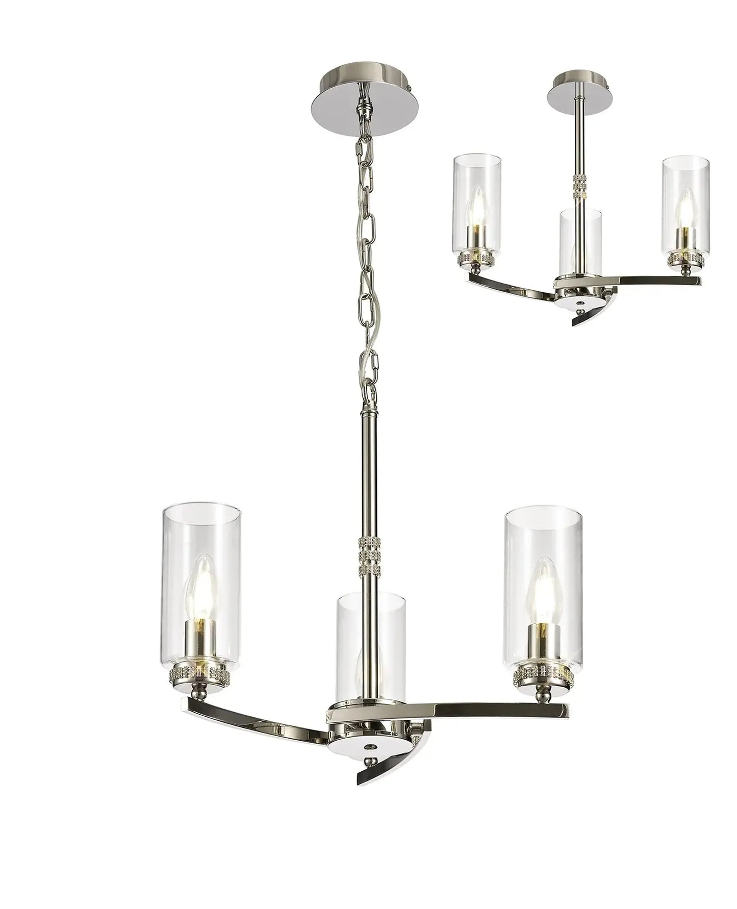 Dylan Pendant/Semi Flush Adjustable Ceiling Light Home Store Living