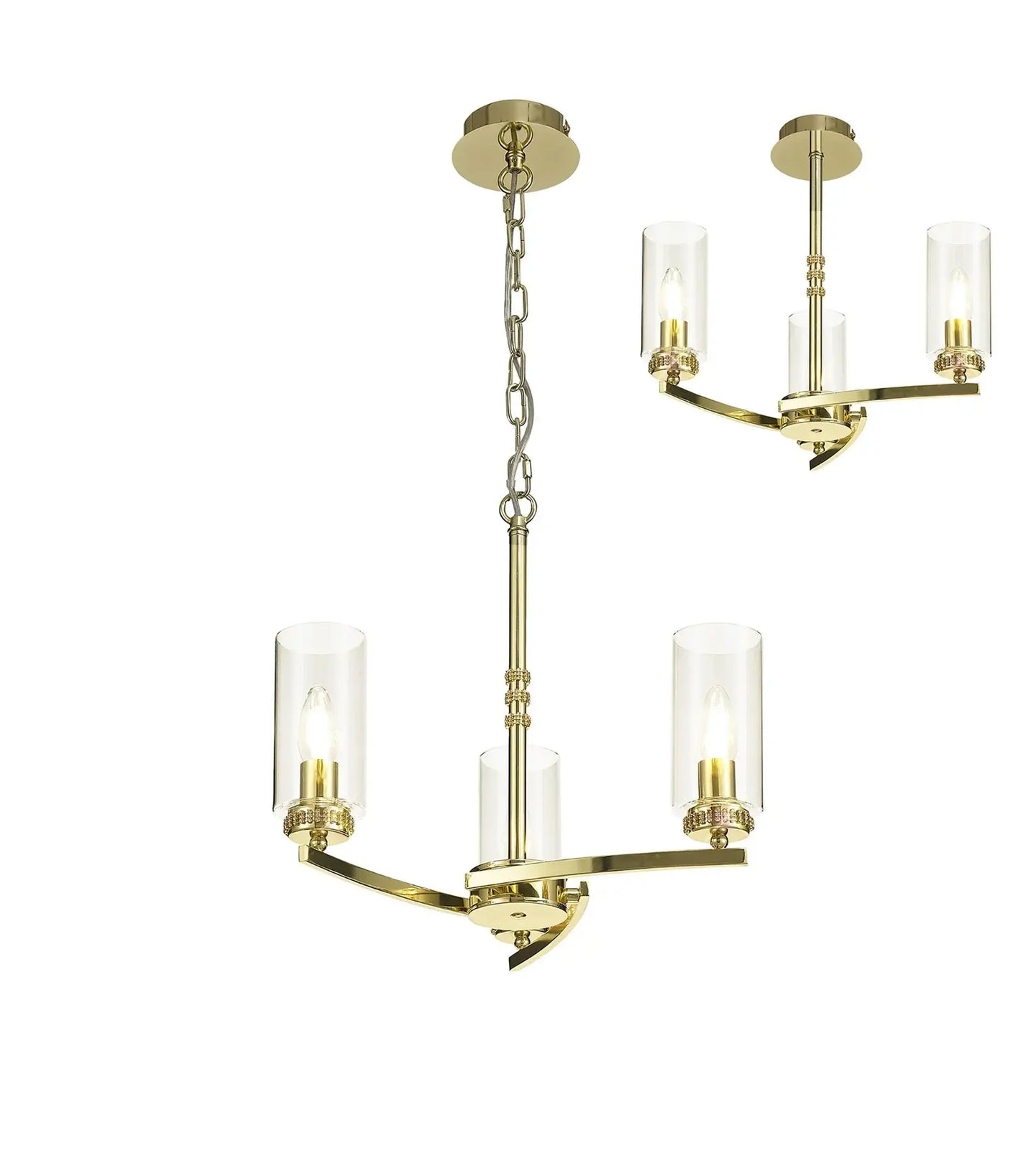 Dylan Pendant/Semi Flush Adjustable Ceiling Light Home Store Living