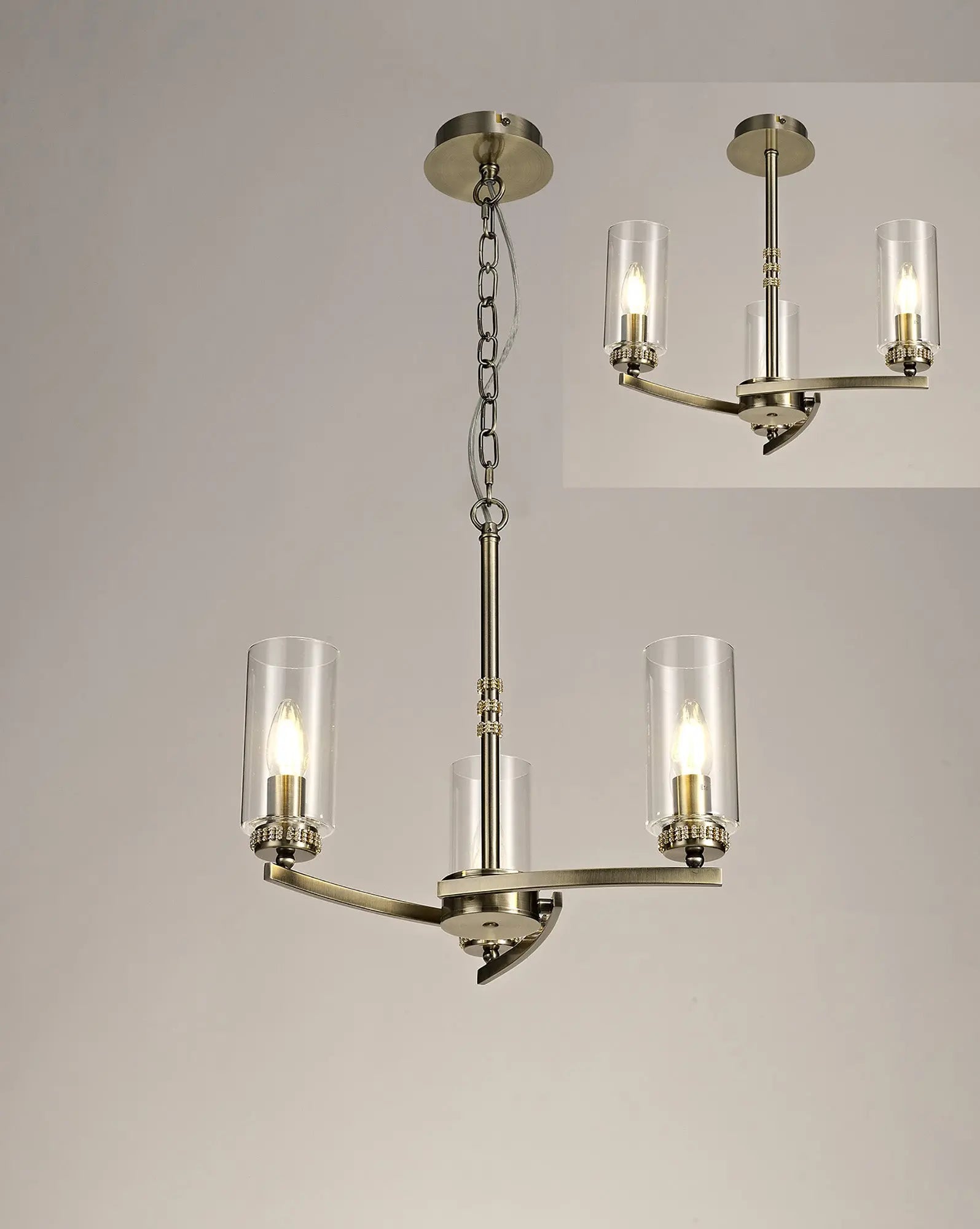 Dylan Pendant/Semi Flush Adjustable Ceiling Light Home Store Living