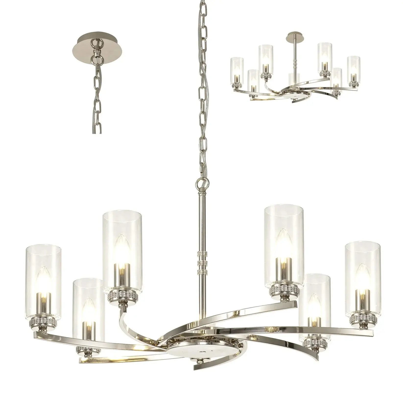 Dylan Pendant/Semi Flush Adjustable Ceiling Light Home Store Living