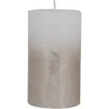 Silver Pillar Candle Libra