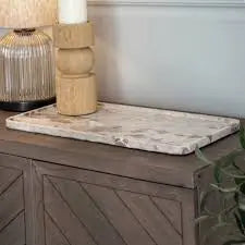 Kiara Beige/Chocolate Plate 50cm x 25cm RV Astley