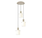 Brandon Ripple 49.5cm Round Pendant, 3 Light Adjustable E27 Home Store Living