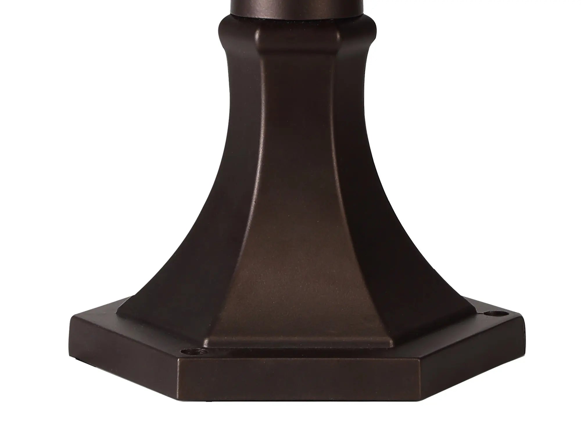 Evelyn Pedestal Lamp, 1 x E27, Antique Bronze/Clear Ripple Glass, IP54, 2yrs Warranty Home Store Living