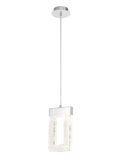 Everly Pendant 2m, 1 x 4.5W LED, 3000K, 148lm, Polished Chrome, 3yrs Warranty Home Store Living