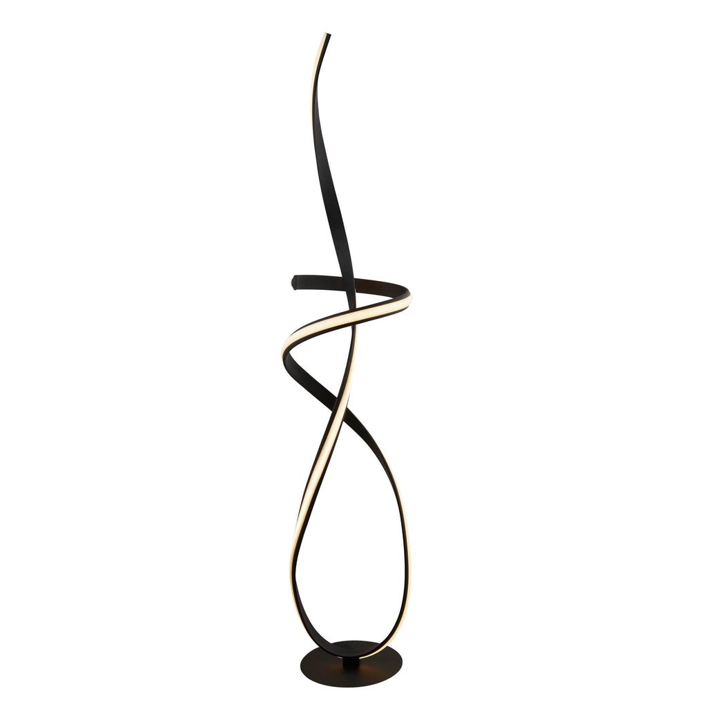 Fraser Sand Black Metal Floor Lamp Home Store Living